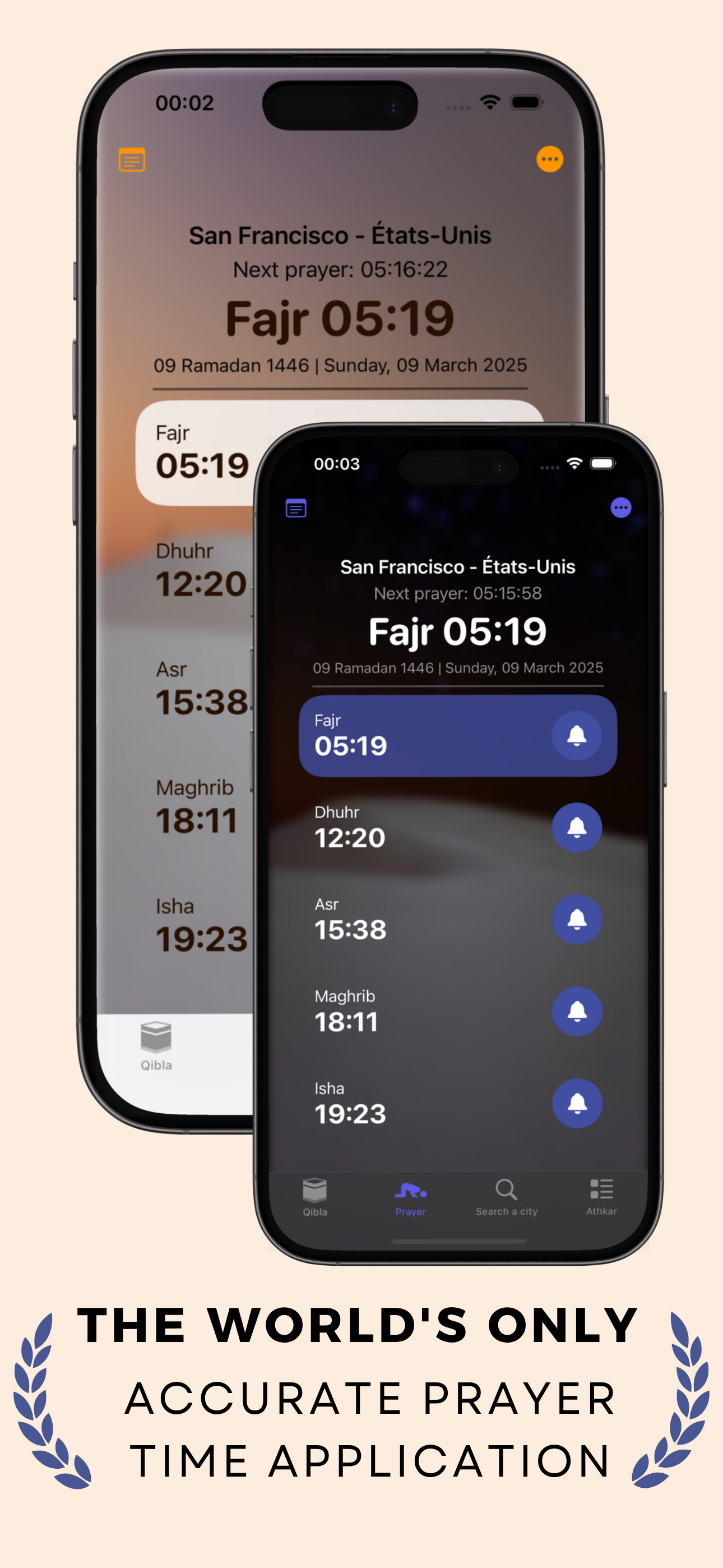 Taqwa Time prayer times screen