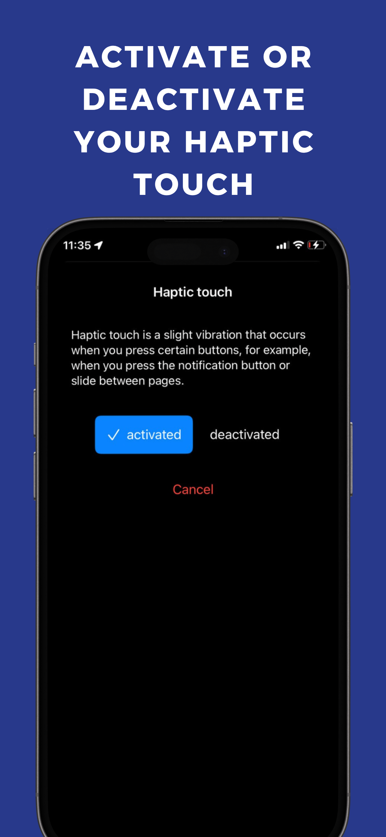 Haptic touch